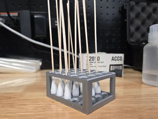 Swab Tray with Cleaning Drain Holes