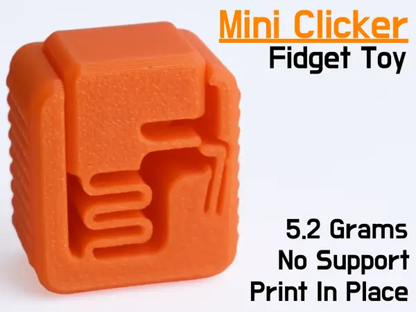 Mini Clicker Fidget Toy (Print In Place)