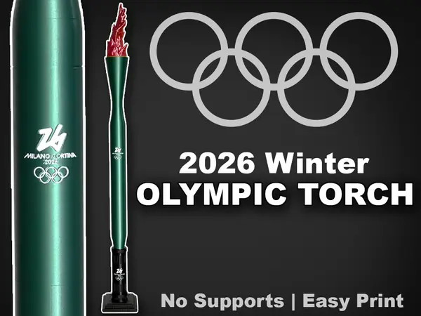 2026 Winter Olympic Torch - Titan3D