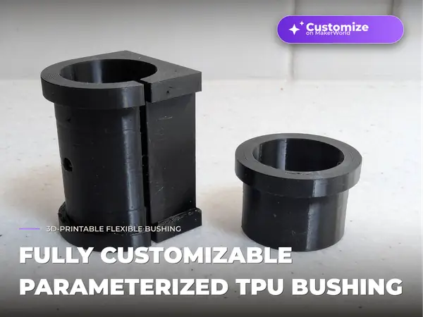 Fully Customizable Parameterized TPU Bushing 