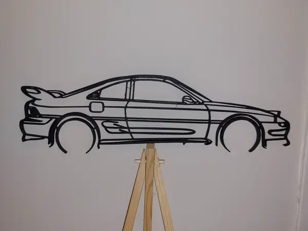 Toyota MR2 Mk2 Wall Art Silhouette