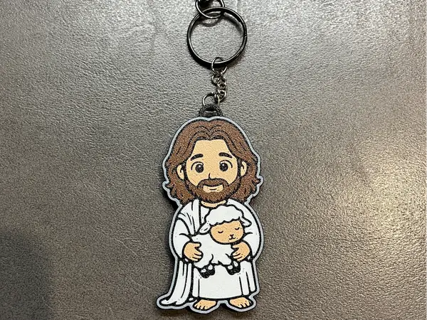 adorable Jesus keychain