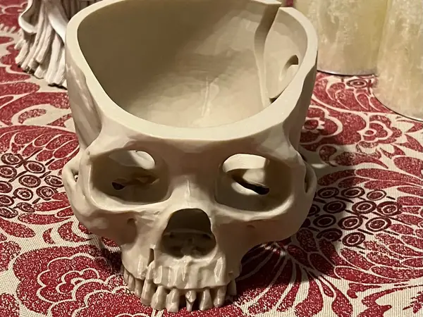Skull yarn bowl