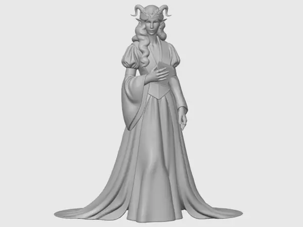 Tiefling Nobile Miniatura D&D (40mm)