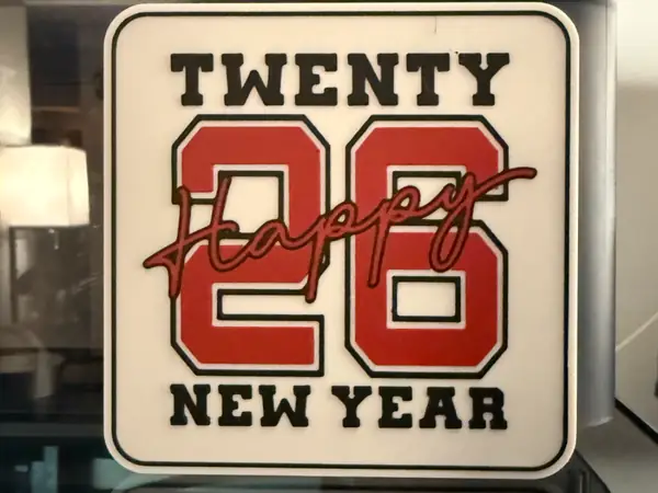 TWENTY-SIX NEW YEAR SIGN