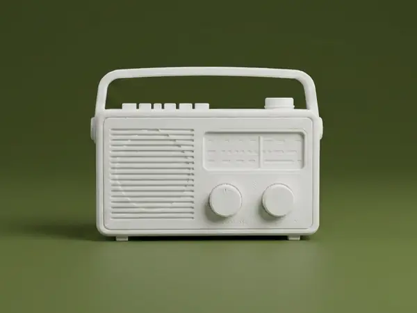Vintage Portable Radio 1:12 Scale