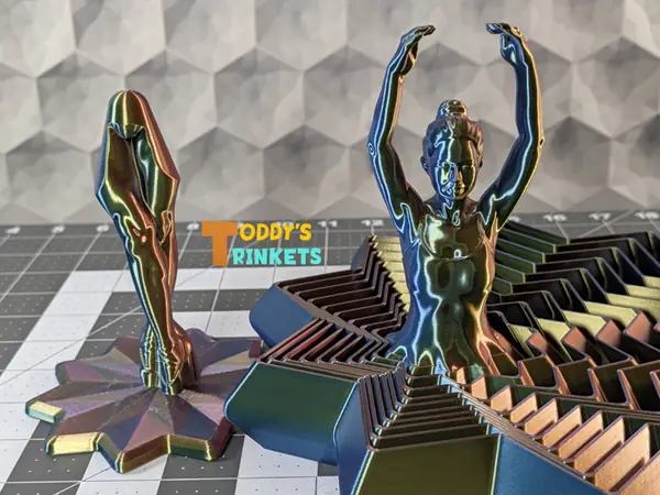 Detailed, Lifelike Ballerina Expanded Star Spinner