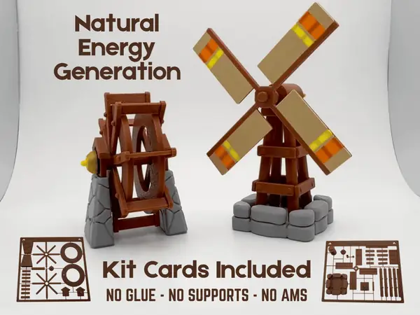 Waterwheel and Windmill Kits