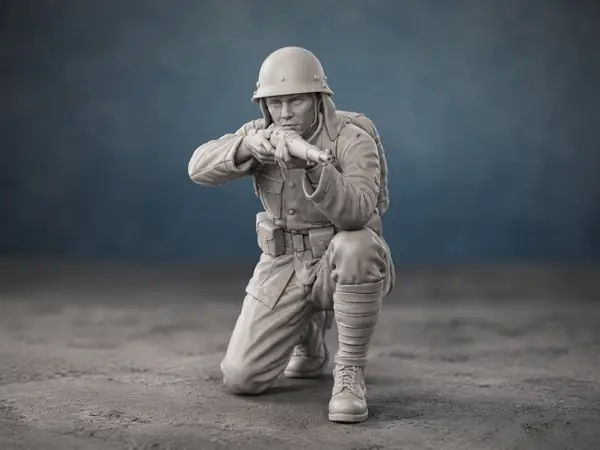 WW2 Infantry Soldier – Kneeling Rifleman
