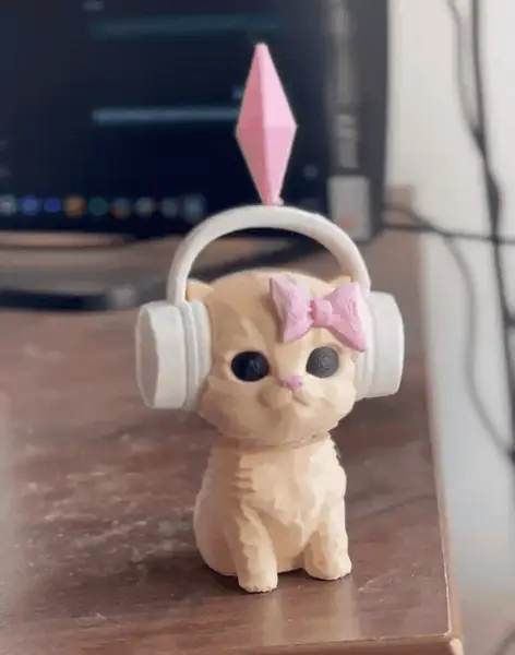 Sims Dancing Cat Bobble Head with 3D spring