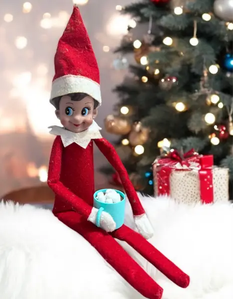 Elf toy Hot Chocolate / mug prop