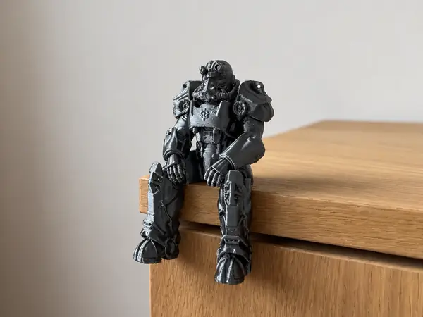 Fallout T-60 Power Armor sitting on a Ledge