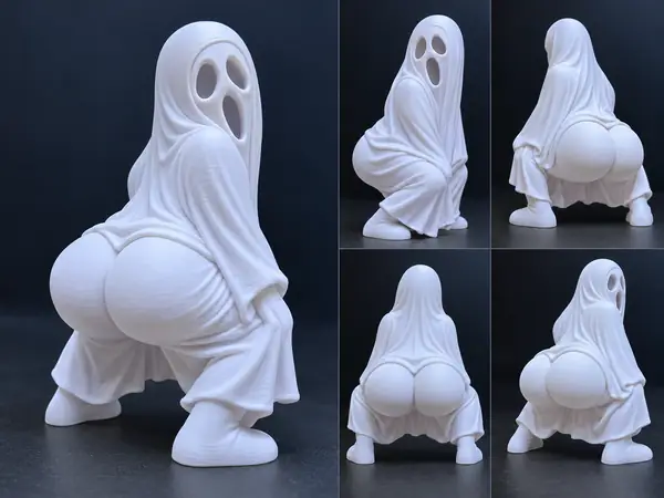 Thicc Boo Ghost twerking