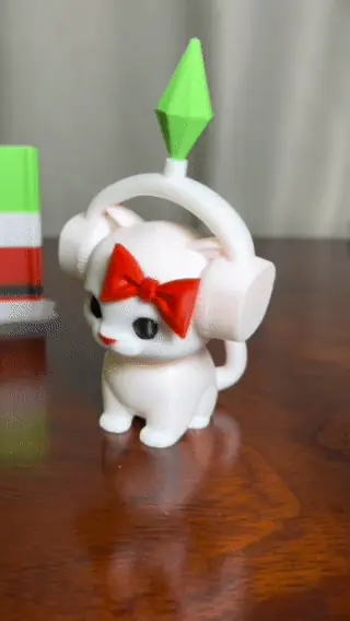Dancing Cat with Spring Head