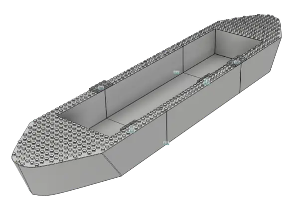 Modular Brick Boat