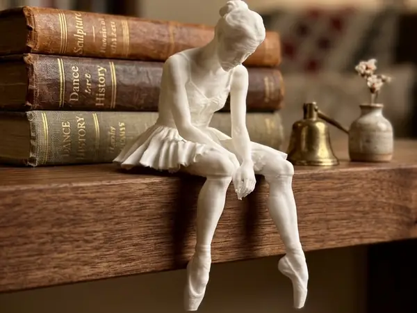 Sad Ballerina Edge Sitter Figurine!