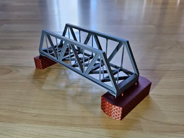 Brücke Modellbahn TT/N 166mm, endlos möglich