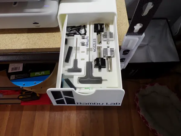 A1 Side Drawer Tool/Nozzle Organizer