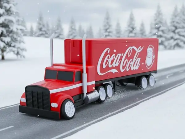Tooned Semi truck - Xmas edition