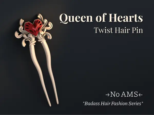 Queen of Hearts - Twist Hairpin