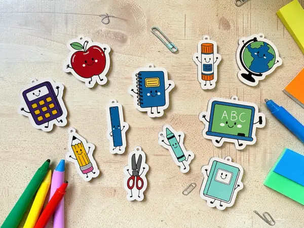 Back to School Keychain Set