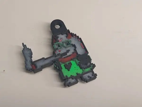 Smoking deltarune Ralsei meme keychain