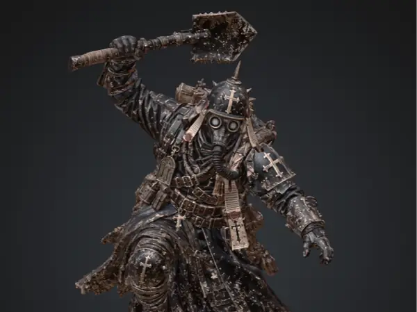 trench soldat mit Schaufel