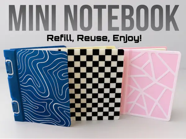 Miniature Reusable Notebooks - Modern Designs Set