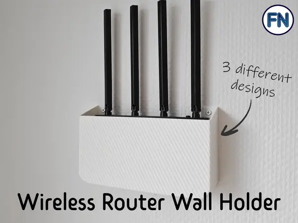 Wifi router wall mount holder/hider