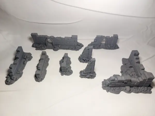 Stone Walls & Corners Set - Ruins Scenery