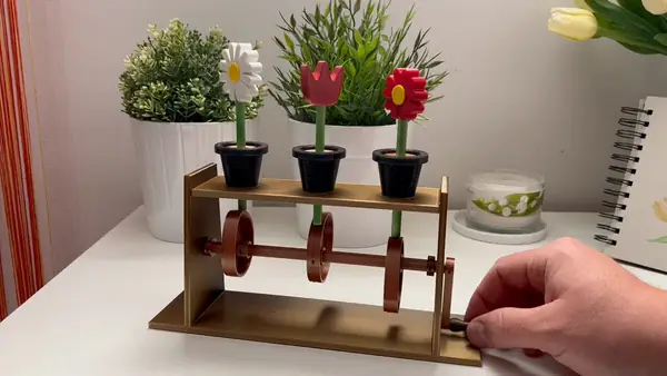 Mechanical flowers - no supports