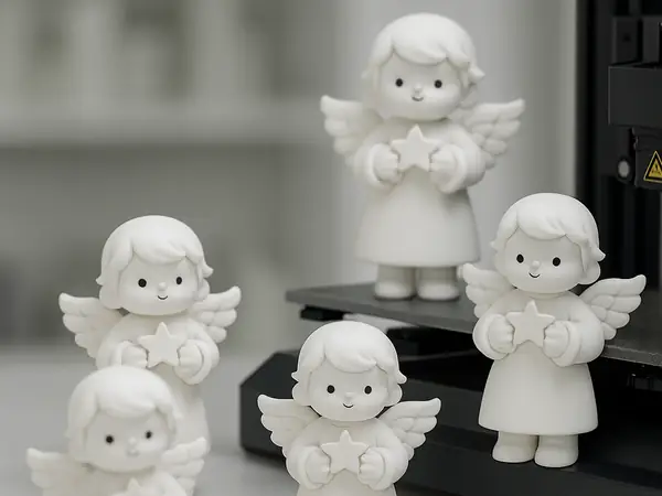 Cute Angel With Star - Christmas
