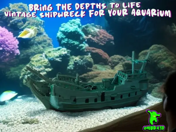 Shipwreck Aquarium Decoration 