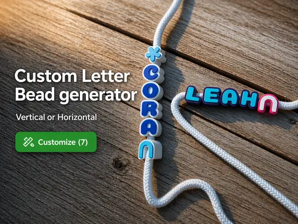 Custom Letter Bead Generator 