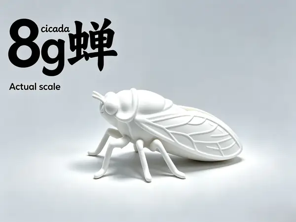 Cicada-Actual scale