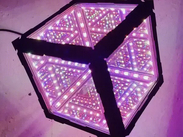 Sound-Reactive LED Infinity Cube