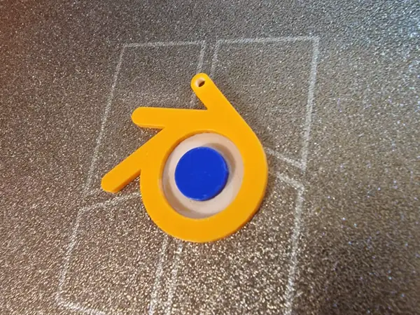 Blender Logo Keychain