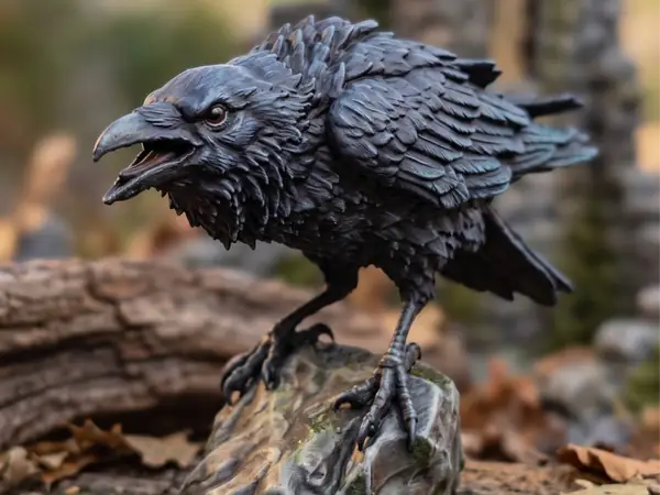 Detailed Raven Miniature Figure