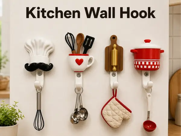 Kitchen Wall Hook Set – Cute Kitchen Themed Hooks