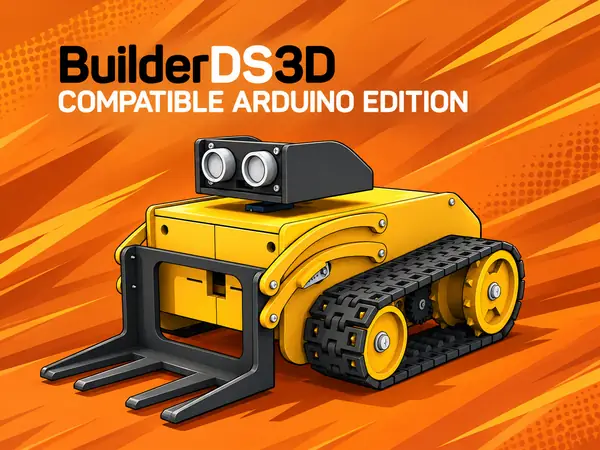 TRACK ROBOT Builder3D WITH FRONTAL GRIPPER
