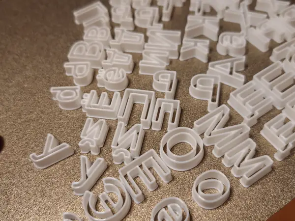 Kekseausstecher für das russische Alphabet