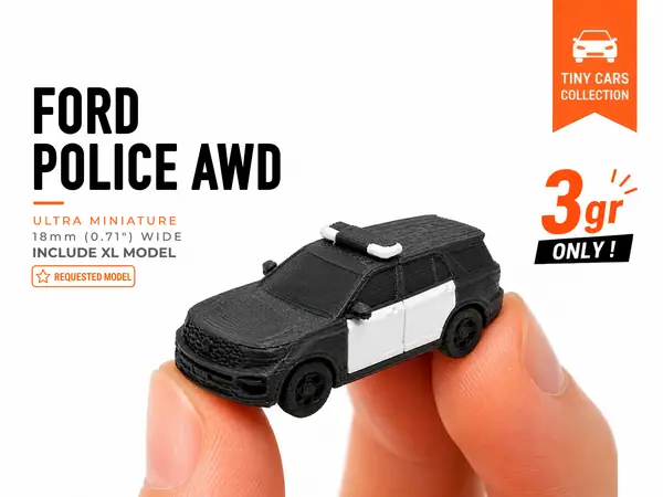 Tiny Ford Police Interceptor AWD - Mini Cars