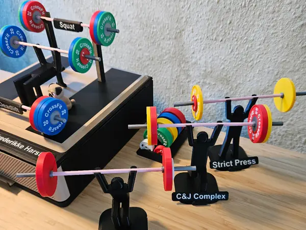 Weightlifting & Crossfit PR display/Diorama