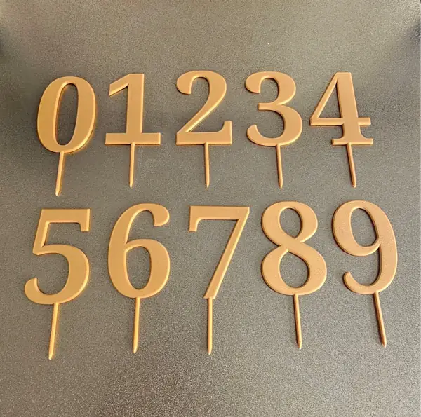 Number Topper Cake