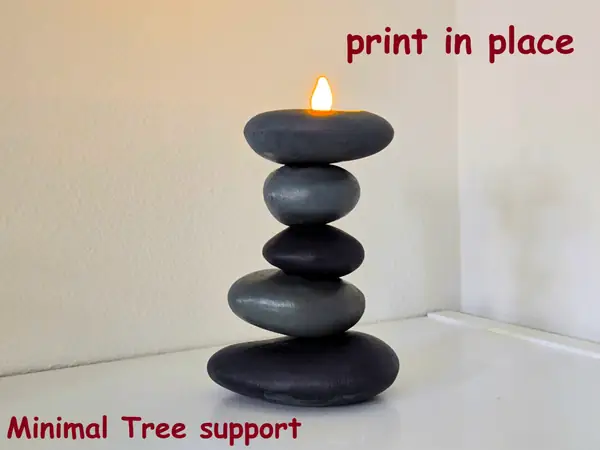Stacked Stone, Rock Balancing LED Tealight Holder