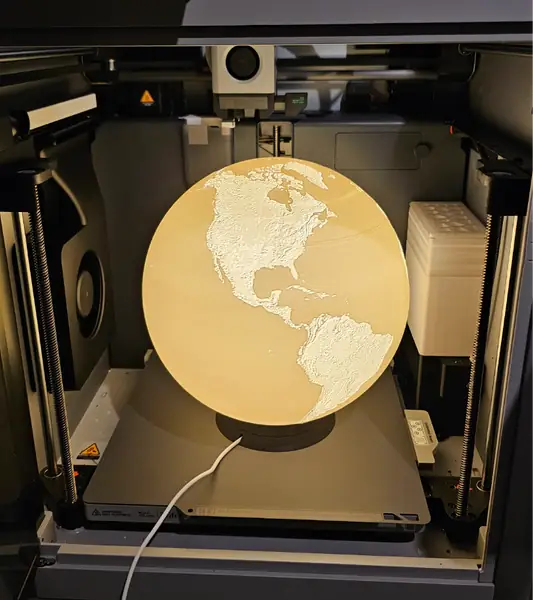 Large Earth Globe for LED Lamp 001