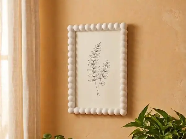 6x4 in Beaded Picture Frame - A1 Mini, No supports