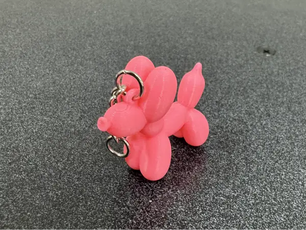 Balloon Dog Keychain Easter