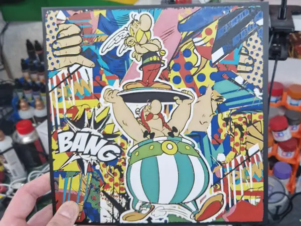 Asterix & Obelix Hueforge Street Art