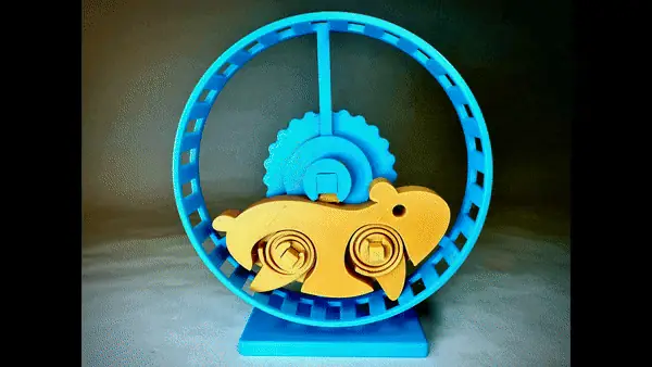 Hamster on Wheel